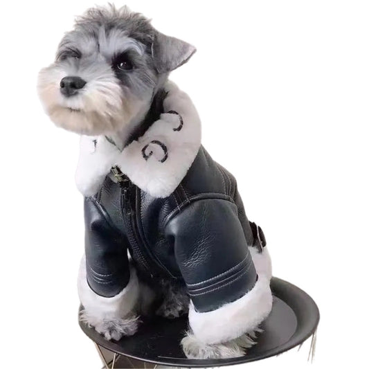 Dog Leather Jacket