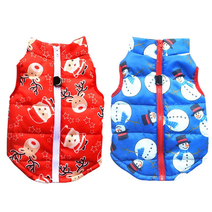 Snowman and Reindeer Puffer Vest