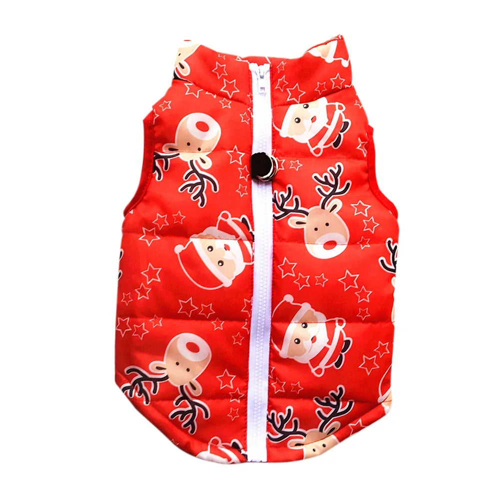 Snowman and Reindeer Puffer Vest