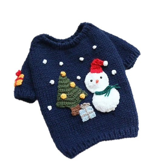 Navy Snowman Pullover