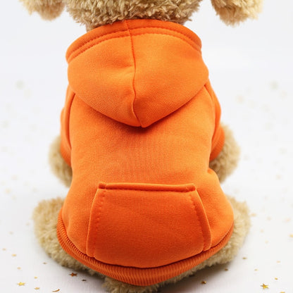 Solid Dog Hoodies Pet Clothes