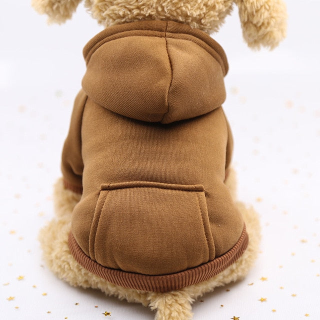 Solid Dog Hoodies Pet Clothes