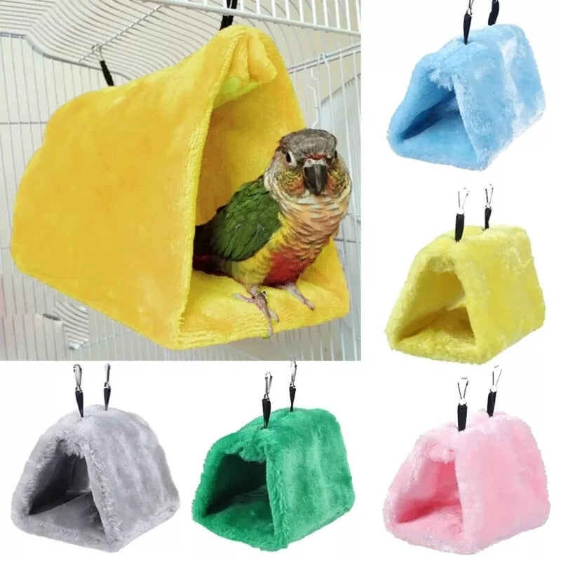 Fuzzy Bird Hanging Hammock