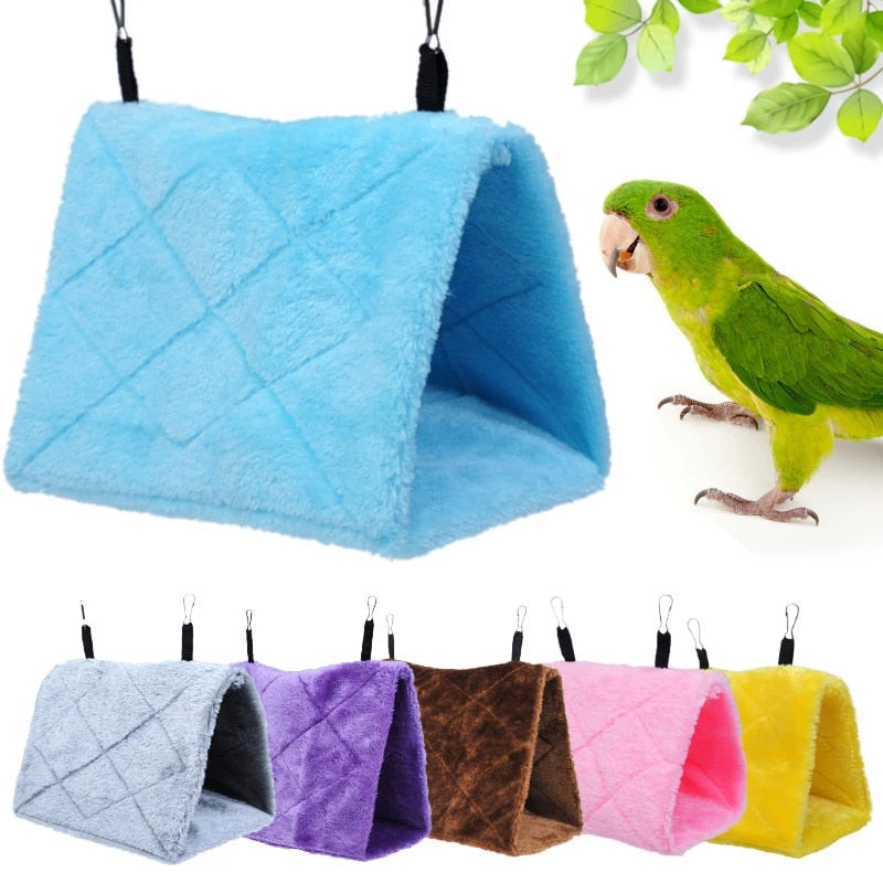 Fuzzy Bird Hanging Hammock