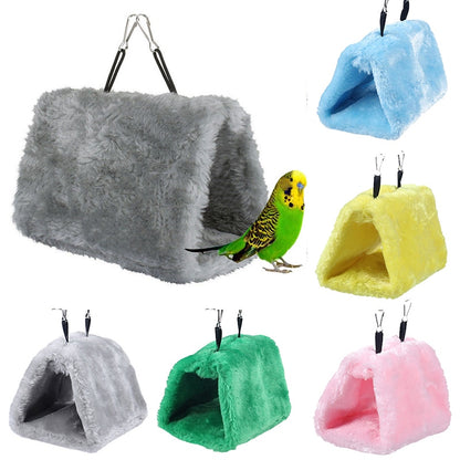 Fuzzy Bird Hanging Hammock