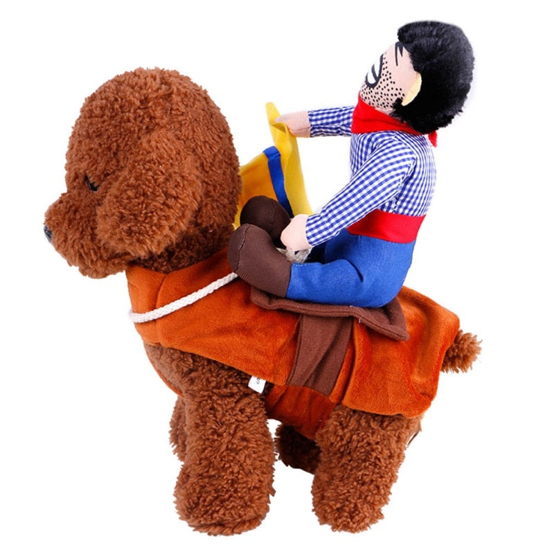 Cowboy Rider Dog Costume: Perfect for Halloween and Parties!