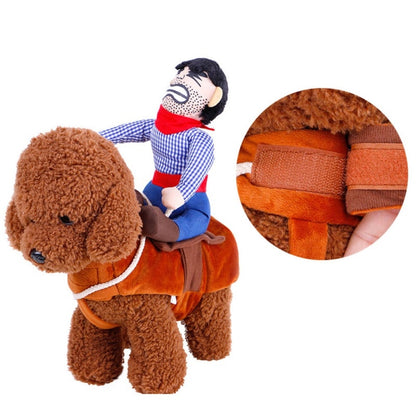 Cowboy Rider Dog Costume: Perfect for Halloween and Parties!