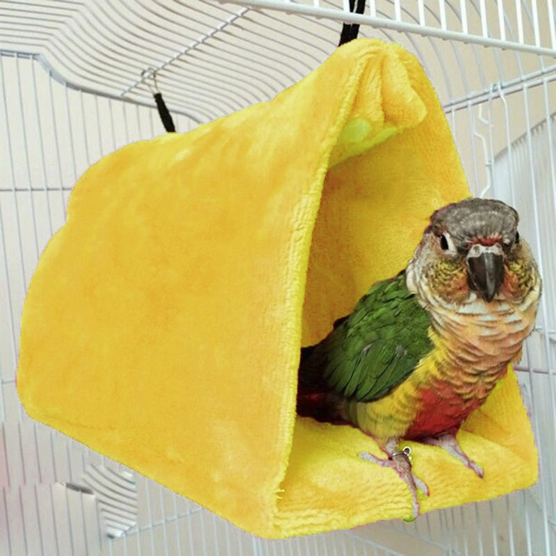 Fuzzy Bird Hanging Hammock