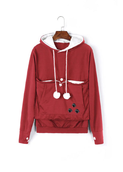 Sweatshirt Hoodie with Kangaroo Pouch