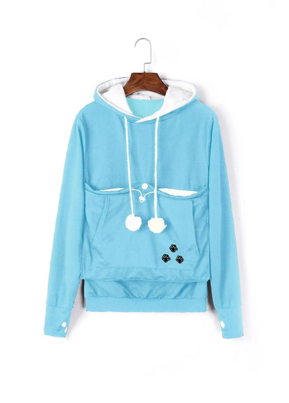 Sweatshirt Hoodie with Kangaroo Pouch