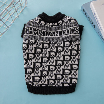 Faux Designer Dog Sweater