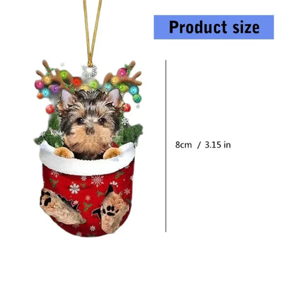 Frenchie Christmas Ornament