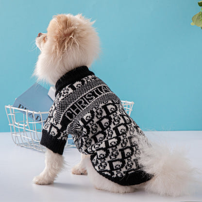 Faux Designer Dog Sweater