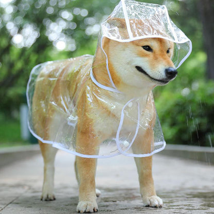 Pet Dog Puppy Transparent Rainwear Raincoat