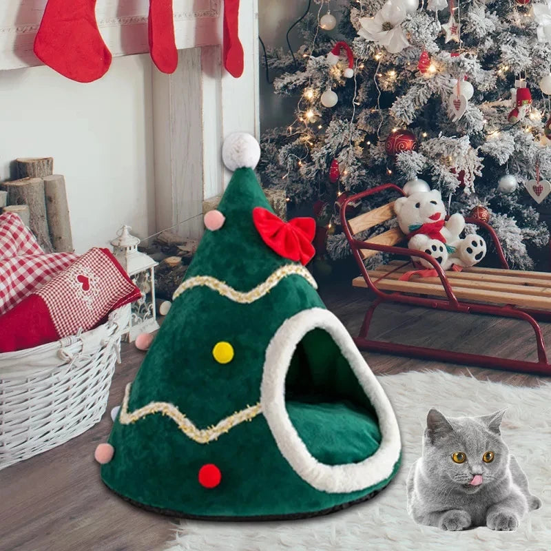 Christmas Cat House