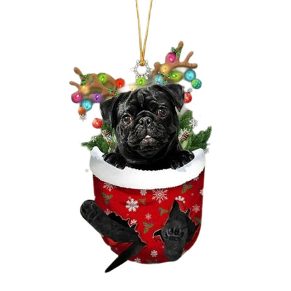 Frenchie Christmas Ornament