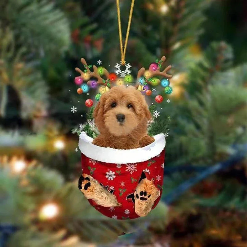 Frenchie Christmas Ornament