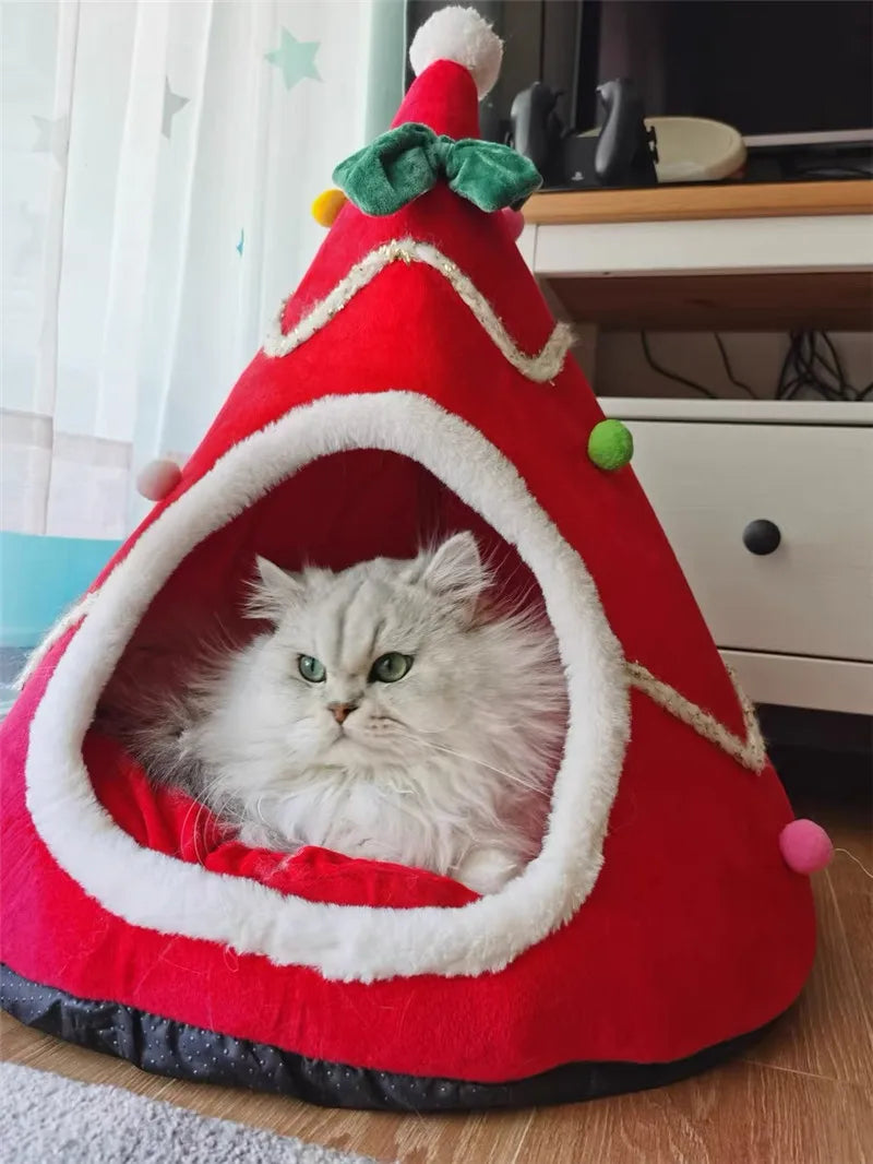 Christmas Cat House