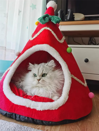 Christmas Cat House