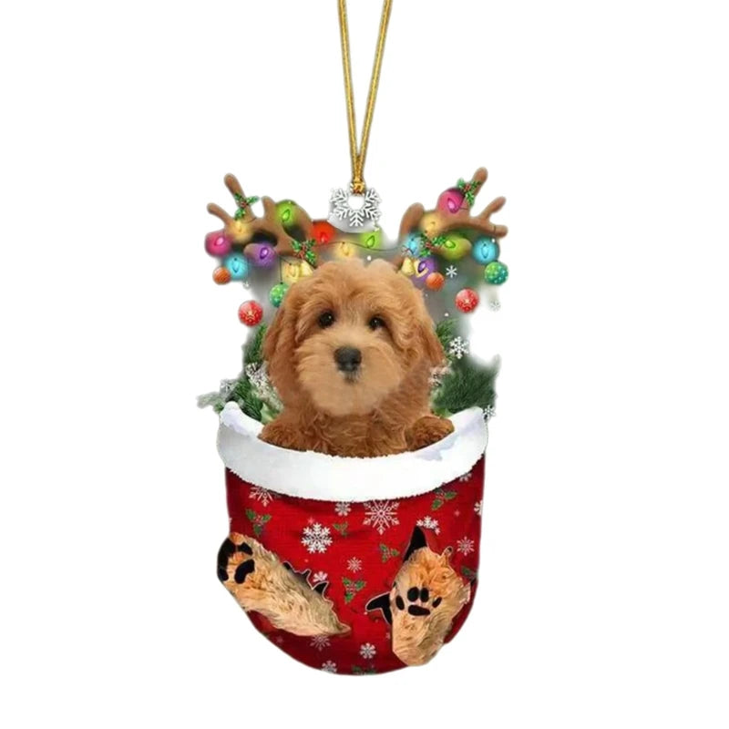 Frenchie Christmas Ornament