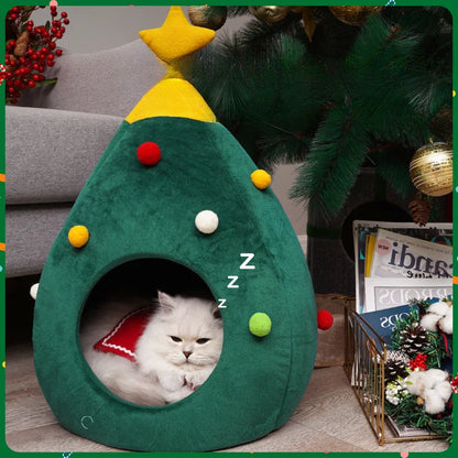 Christmas Cat Bed