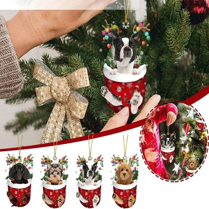 Frenchie Christmas Ornament