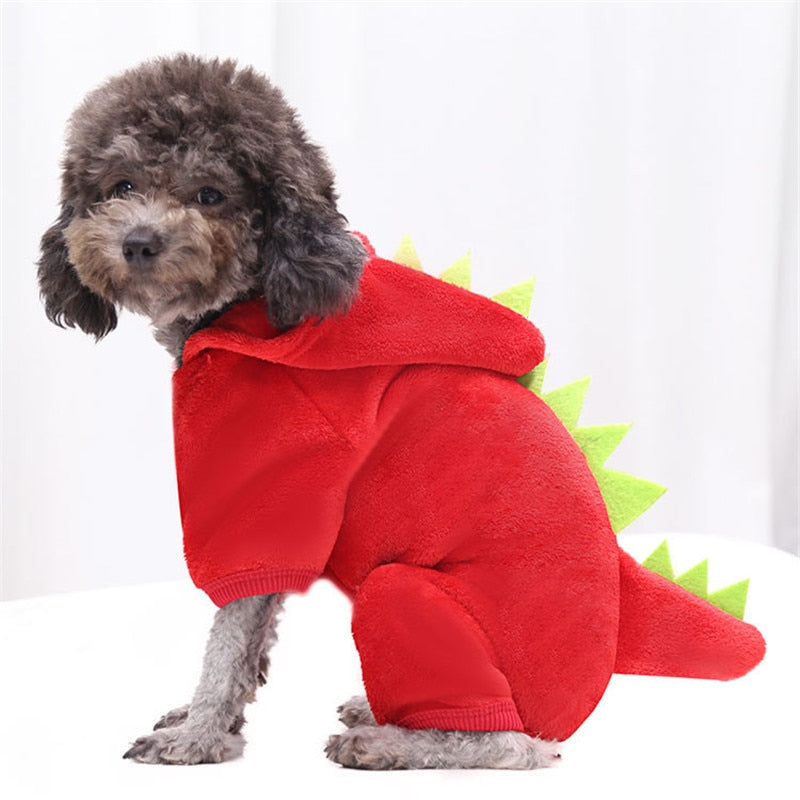 Dino-inspired Pet Hoodie for Cats and Small Dogs