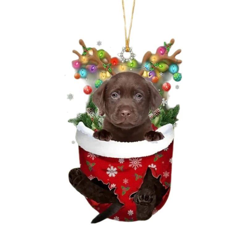 Frenchie Christmas Ornament