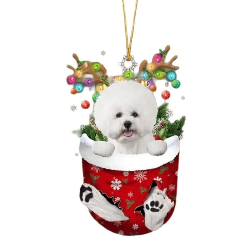 Frenchie Christmas Ornament