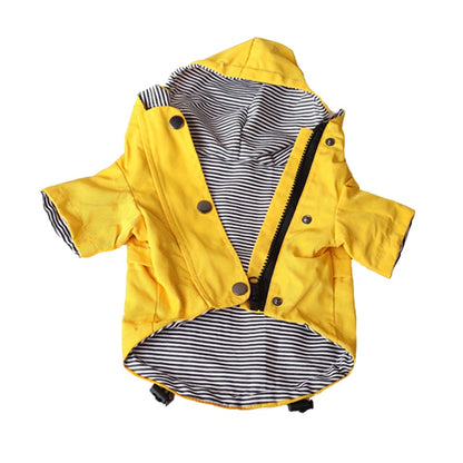 Yellow Waterproof Dog Raincoat