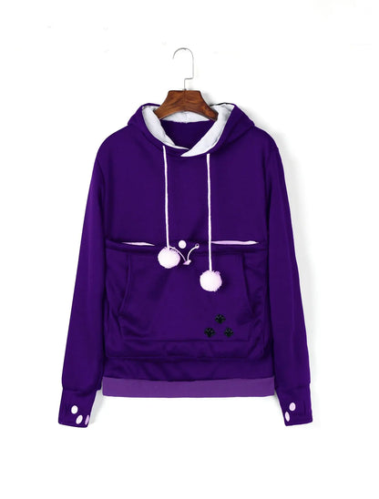 Sweatshirt Hoodie with Kangaroo Pouch