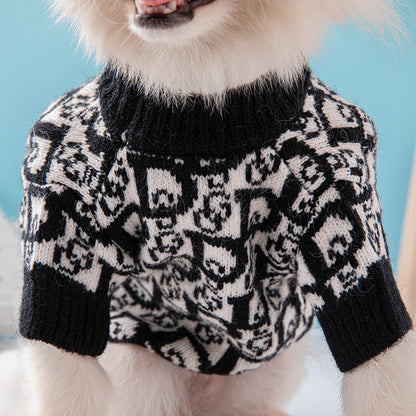 Faux Designer Dog Sweater