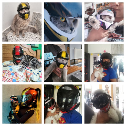 Small Pet Motorcycle Helmet