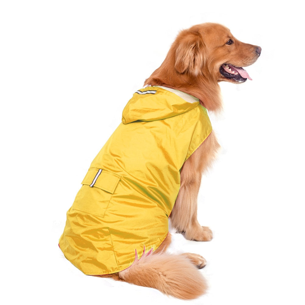 Reflective Dog Raincoat: Stay Dry in Style!