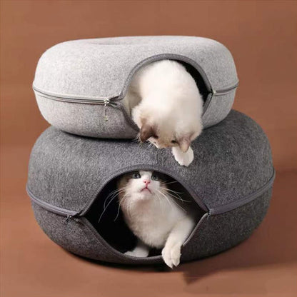 Felt Pet Cat House Cat Tunnel Bed