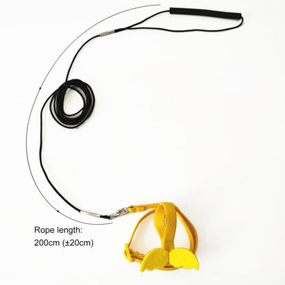 Long Cable Bird Harness Leash Anti-Bite Training