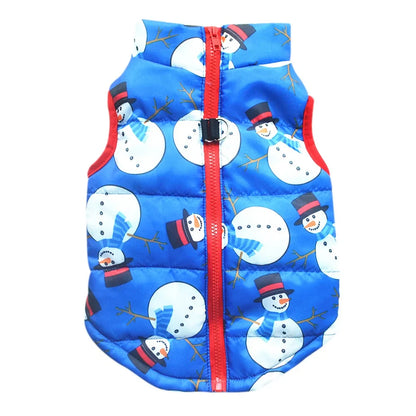 Snowman and Reindeer Puffer Vest