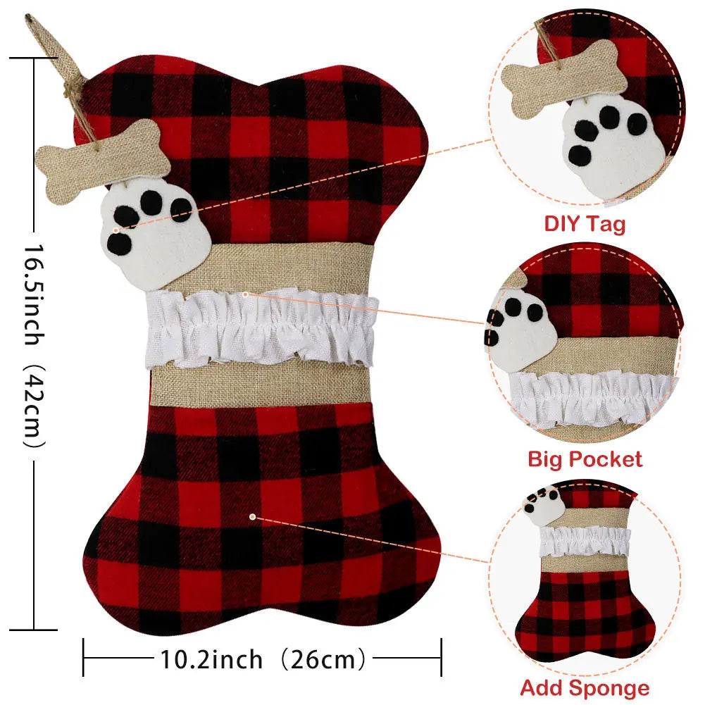 Pup Paw Christmas Stocking