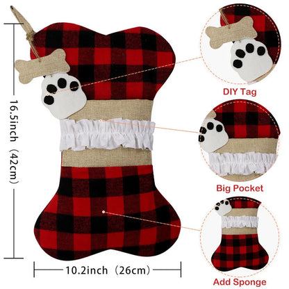 Pup Paw Christmas Stocking