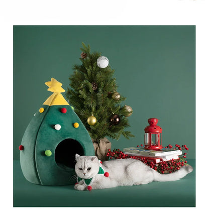 Christmas Cat Bed