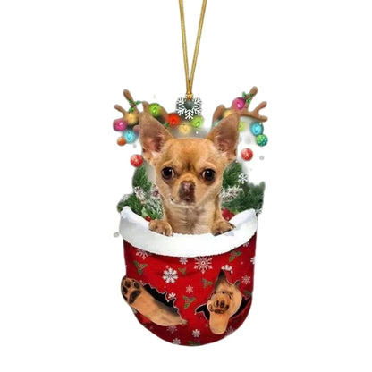 Frenchie Christmas Ornament