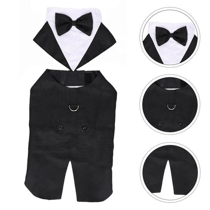 Dapper Dog Attire: Bow Tie Tuxedo, Party Dress, and More