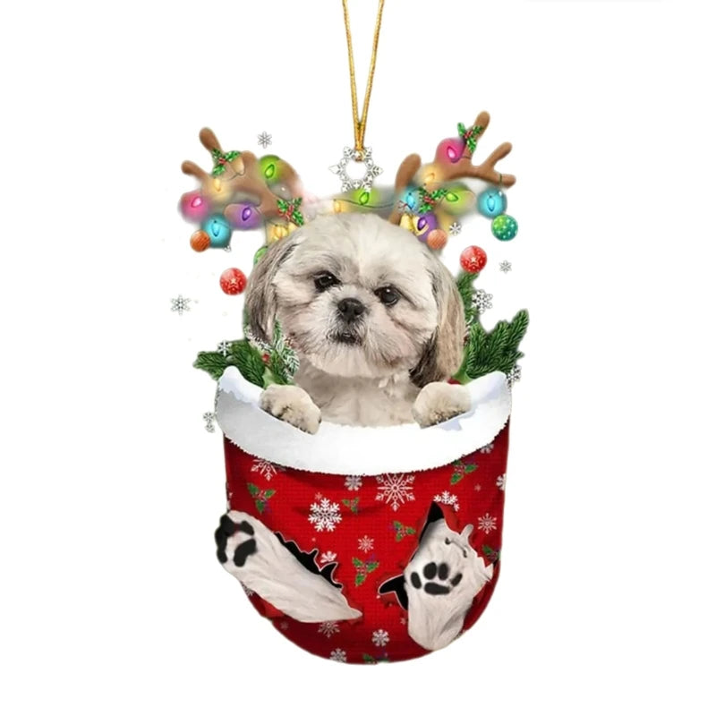 Frenchie Christmas Ornament