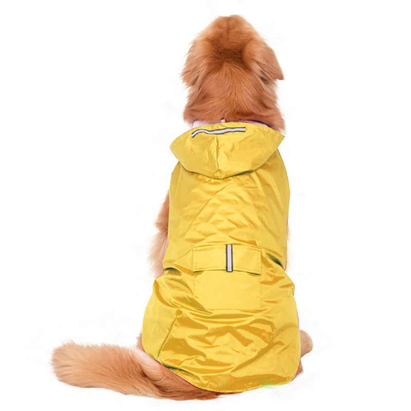 Reflective Dog Raincoat: Stay Dry in Style!