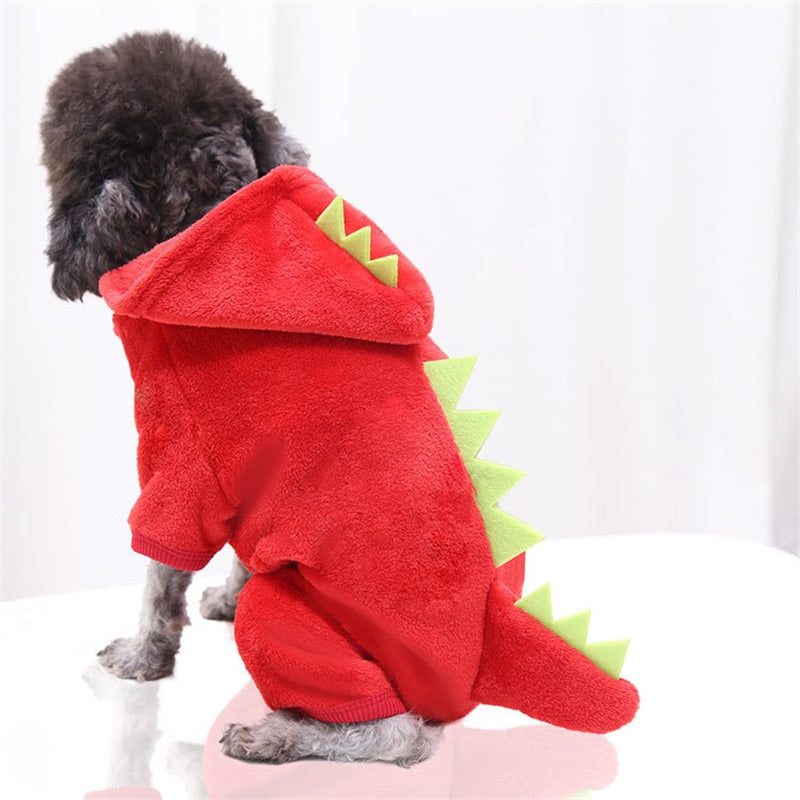 Dino-inspired Pet Hoodie for Cats and Small Dogs