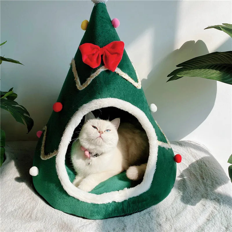 Christmas Cat House