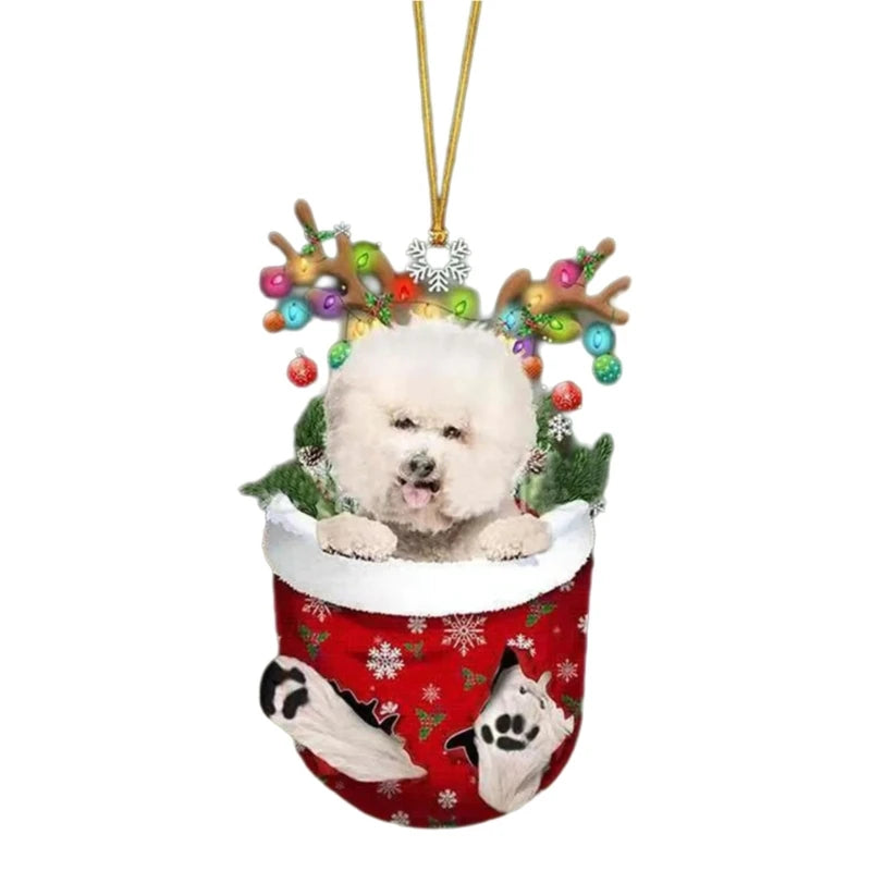 Frenchie Christmas Ornament