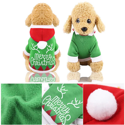 Dog Christmas Clothes Pets Clothing Santa Costume New Year