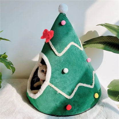 Christmas Cat House