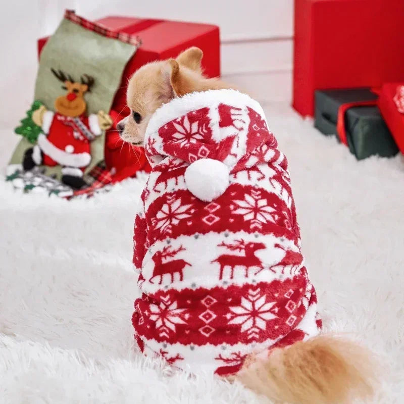 Christmas Pet Onesie with Hoodie